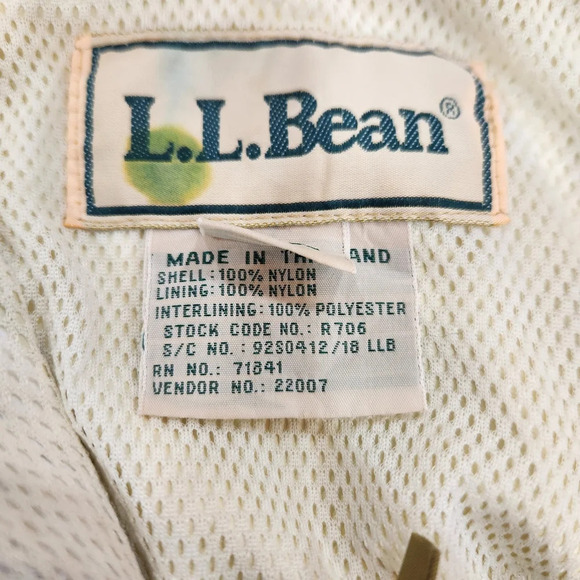 LL Bean Gore Tex Jacket Men M Mesh Lined Stowaway Hiking Packable Gorpcore Nylon - Picture 7 of 14